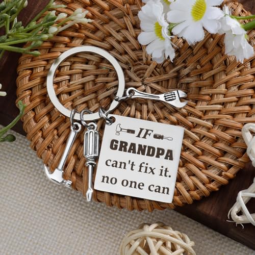 Grandpa Gifts Fathers Day Christmas Grandparents Day Birthday Stocking Stuffers Keychain - Image 2