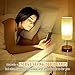 Set of 2 Touch Control Bedside Table Lamp, 3-Way Dimmable Nightstand Lamps with 2 USB Charging Ports&1 AC Outlet, ST64 E26 LED Bulbs Included, Grey Fabric Cylinder Shade Ideal for Bedroom Living Room