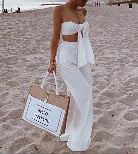 Bolsa de praia de mão feminina de linho, de , luxuosa, grande capacidade, casual, de ombro, bolsa fe