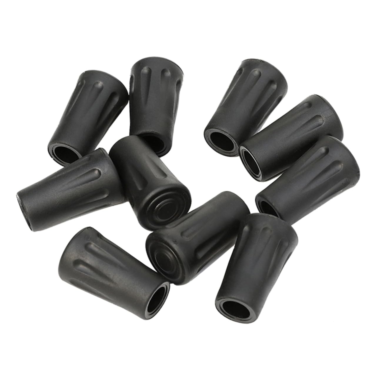 TOVINANNA 10pcs Trekking Pole End Tips Cane Accessories Skid Cane Tips for Walking Sticks