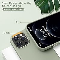 Vista 242 de Miracase Funda diseñada para iPhone 13 Pro Max con protector de pantalla, [forro de microfibra suave antiarañazos], funda protectora de silicona