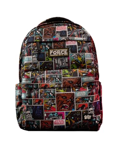 Image of The Souled Store Star wars: Iconic Black All Over Printed Polyester 22L Casual Backpacks