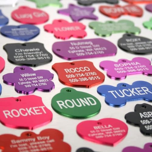 Gotags TAG-ANODIZED-MIX Personalized Colorful Dog Tags, Aluminum Pet Id Tags Engraved thumb #2