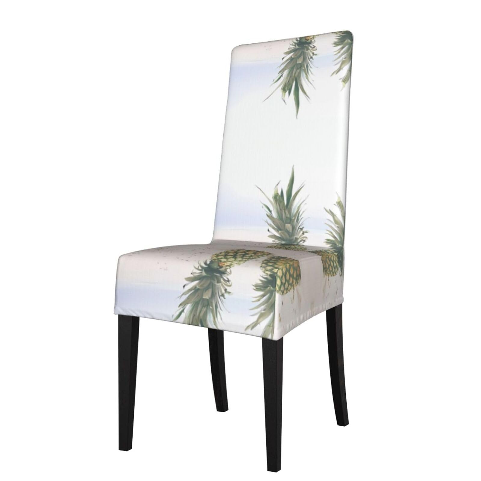 Yyhwhjde Black Pineapple Painting Prints Protection Cover For Dining Chair – Stretch Slipcovers For A Fresh, Refreshed Dining Room Look!