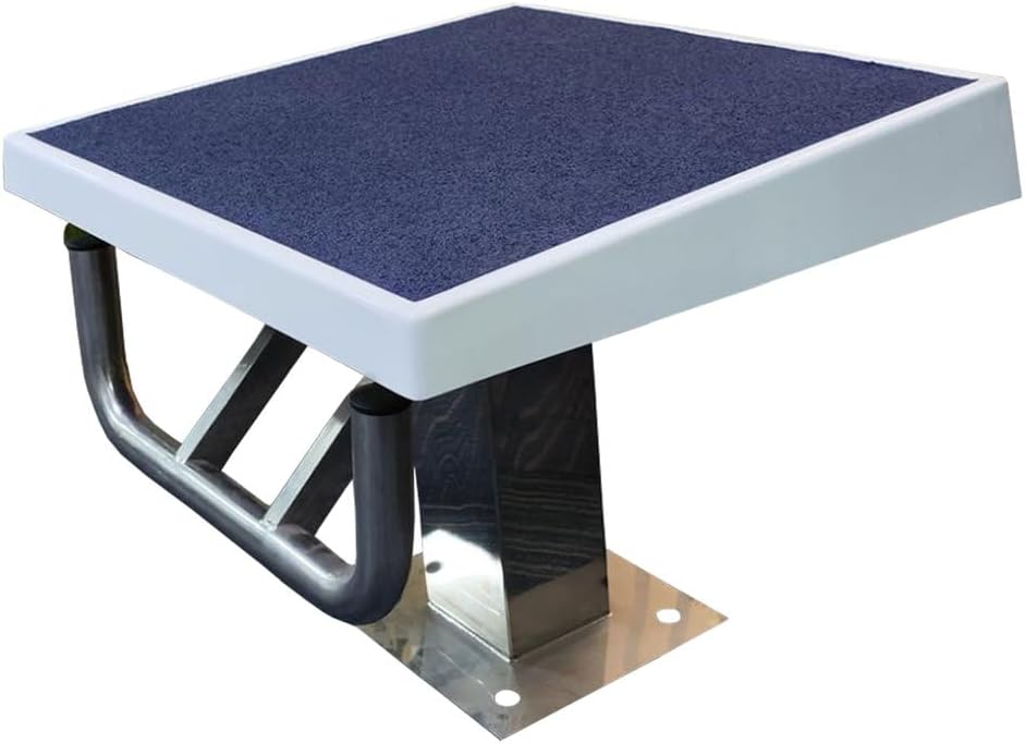 Heavy Duty Stainless Steel Diving Platform - Non-Slip Diving Board for Pools, Competition & Training - Inclined Countertop Design for Stadiums & Aquatic Centers