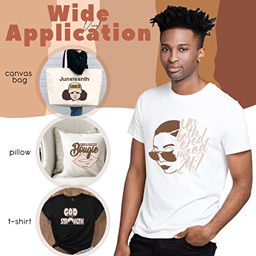 Image of Tintnut Pale Peach Heat Transfer Vinyl - 10 inches x 6ft Nude Bundle Brown Iron On Vinyl for T-Shirts DIY