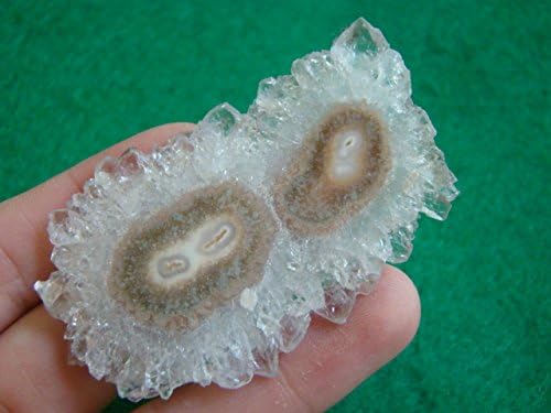 Gua9608 Amethyst Stalactite Thin Slice Double Core Cute image 2