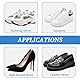 Modixun 16 Paar Fersenreparatur, Selbstklebende Flicken für Löcher, Lederschuhe Reparaturset, Absatzschoner für Sneaker und High Heels, 2 Größen, Weiß