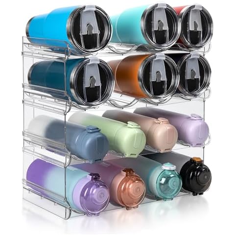 spospo Stackable Water Bottle Organizer Cover