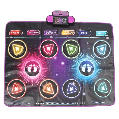 Alomejor Electronic Dance Mat Dual Player Interactive Game Pad for Kids Family Home Parties