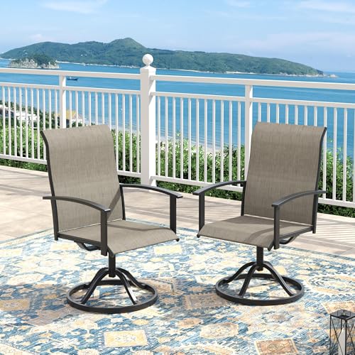 ARKOST Swivel Patio Dining Chairs