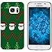 Produktbild PhoneNatic Case kompatibel mit Samsung Galaxy S7 Silikon-Hülle X Mas Weihnachten X-Mas Sweater M7