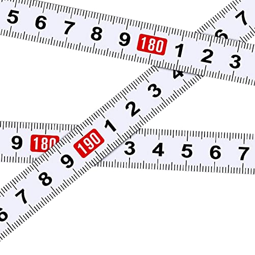 Cinta métrica adhesiva de acero carbono 1M x 13MM blanca miniatura 4