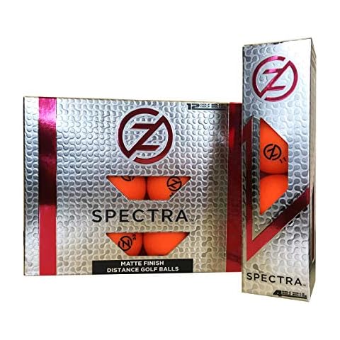 Zero Friction Unisex Spectra Golf Balls, (One Dozen) Neon Orange (GB60002) Cover