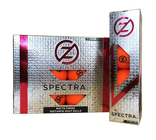 Zero Friction Unisex Spectra Golf Balls, (One Dozen) Neon Orange