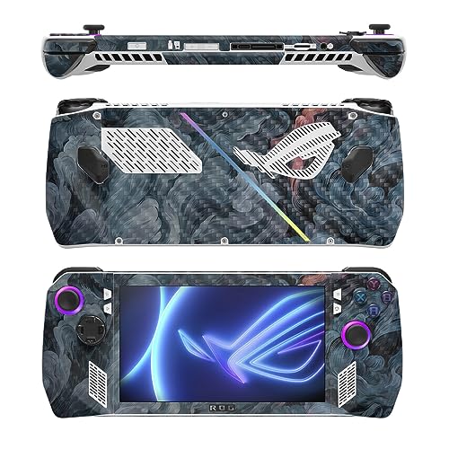 Image of MightySkins Carbon Fiber Skin Compatible with Asus ROG Ally - Storm Cloud | Protective, Durable Textured Carbon Fiber Finish | Easy to Apply