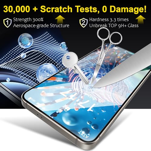 3 Pack for Samsung Galaxy s22 screen protector Tempered Glass,HD with easy-to-install frame Case Friendly Anti Scratch Bubble Free