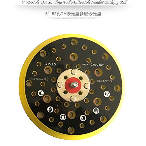 Multi-Hole Sander Pad 6" pour éliminer la poussière de meuleuse - 7