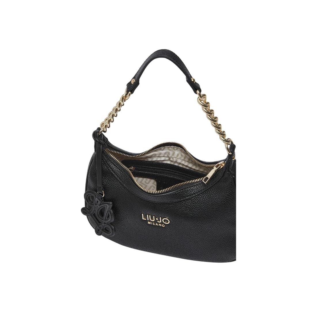 Liu Jo JEANS Bolso Ecs S Hobo, negro, AF6207 ES039