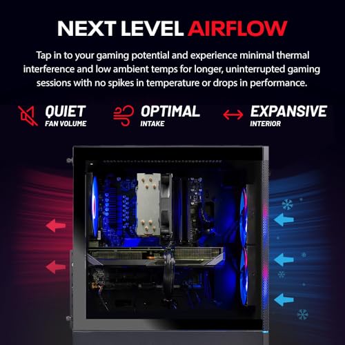 Image of Skytech Gaming Nebula 2 Gaming PC, AMD Ryzen 7 7700 3.8GHz, NVIDIA RTX 5050 8GB, 1TB NVMe SSD, 32GB DDR5 RAM 5200 RGB, 650W Gold PSU, Wi-Fi, Win 11, Gaming Desktop