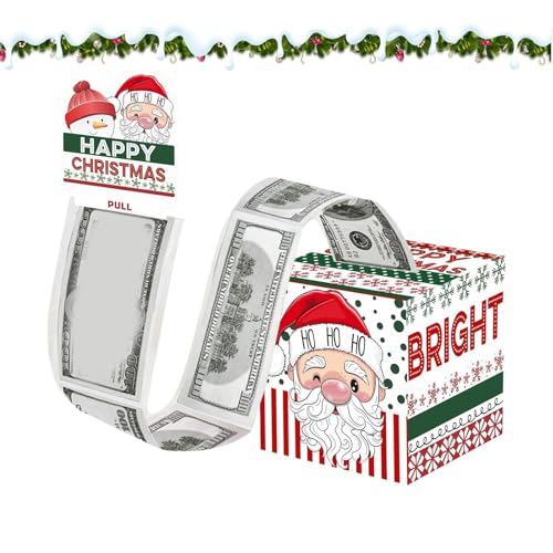 クリスマス 貯金箱 現金用,面白い クリエイティブ パーティー装飾 | ホリデー カード ホルダー プル ボックス,バースデー ホリデー 新年 パーティー 景品 ストッキング スタッファー 子供 大人 家族 友達 向け