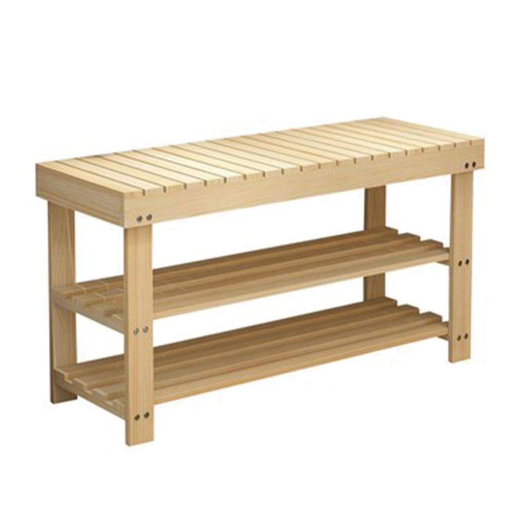 XYSQWZ Shoe Rack Wooden, Shoe Rack Small Wood, 4-Tier Bamboo Shoe Rack, Stand Organizer Storage Shelf Ideal for Hallway, Bathroom, Living Room, Bedroom and Corridor 60 * 29 * 60cm Feito na China