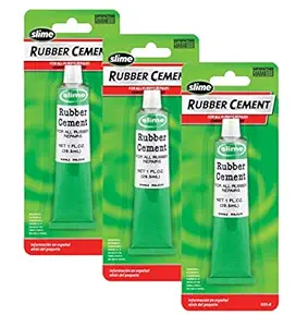 Slime 1051-A Rubber Cement - 1 oz, Pack of 3