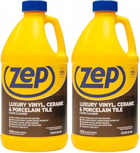Zep Luxury Vinyl, Ceramic and Porcelain Floor Cleaner - 64 oz. ZULVCP64 Safe for Grout, Pro Formula (Pack of 2) image 3