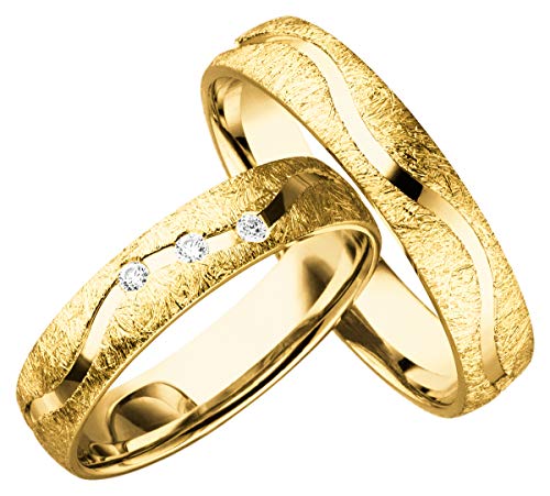 2x Eheringe Partnerringe Trauringe Verlobungsringe...