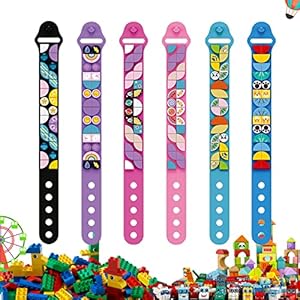 Kinderarmbanden, 6 stuks dots armbanden, vriendschapsbanden, speelgoed, doe-het-zelf creatieve knutselarmbanden, armbanden, armbanden voor kinderen, meisjes, jongens, tieners, verjaardagscadeaus,