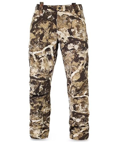 First Lite Menâ€™s Corrugate Guide Pant - Lightweight Stretch Camo Hunting Pants - First Lite Cipher - Medium