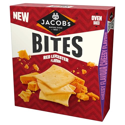 JACOBS Bites Red Leicester Crackers 125 g (Pack of 1)