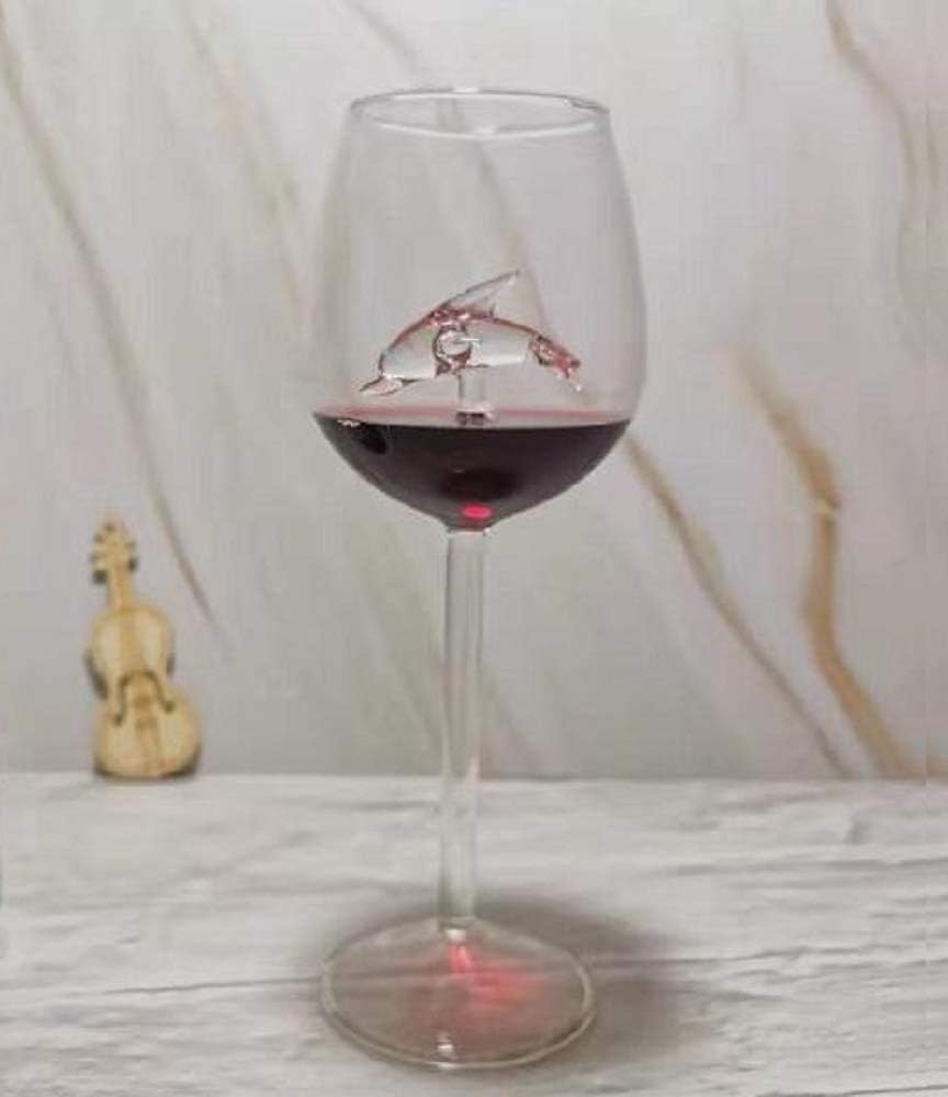 Amazon Morninplace ワイン グラス お洒落 かわいい 動物 インテリア に イルカ Morningplace ワイングラス