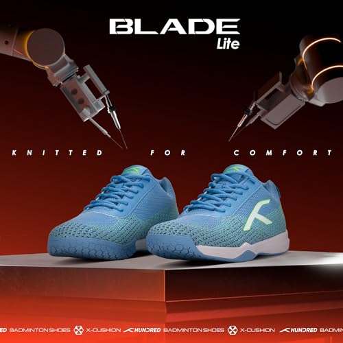 Image of Hundred Blade Lite Badminton Shoes (Non Marking) | Also Perfect for Squash, Table Tennis, Volleyball, Basketball & Indoor Sports | Lightweight & Durable