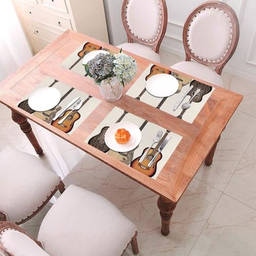 Sets de table en PVC lavables et antidérapants pour cuisine - 8