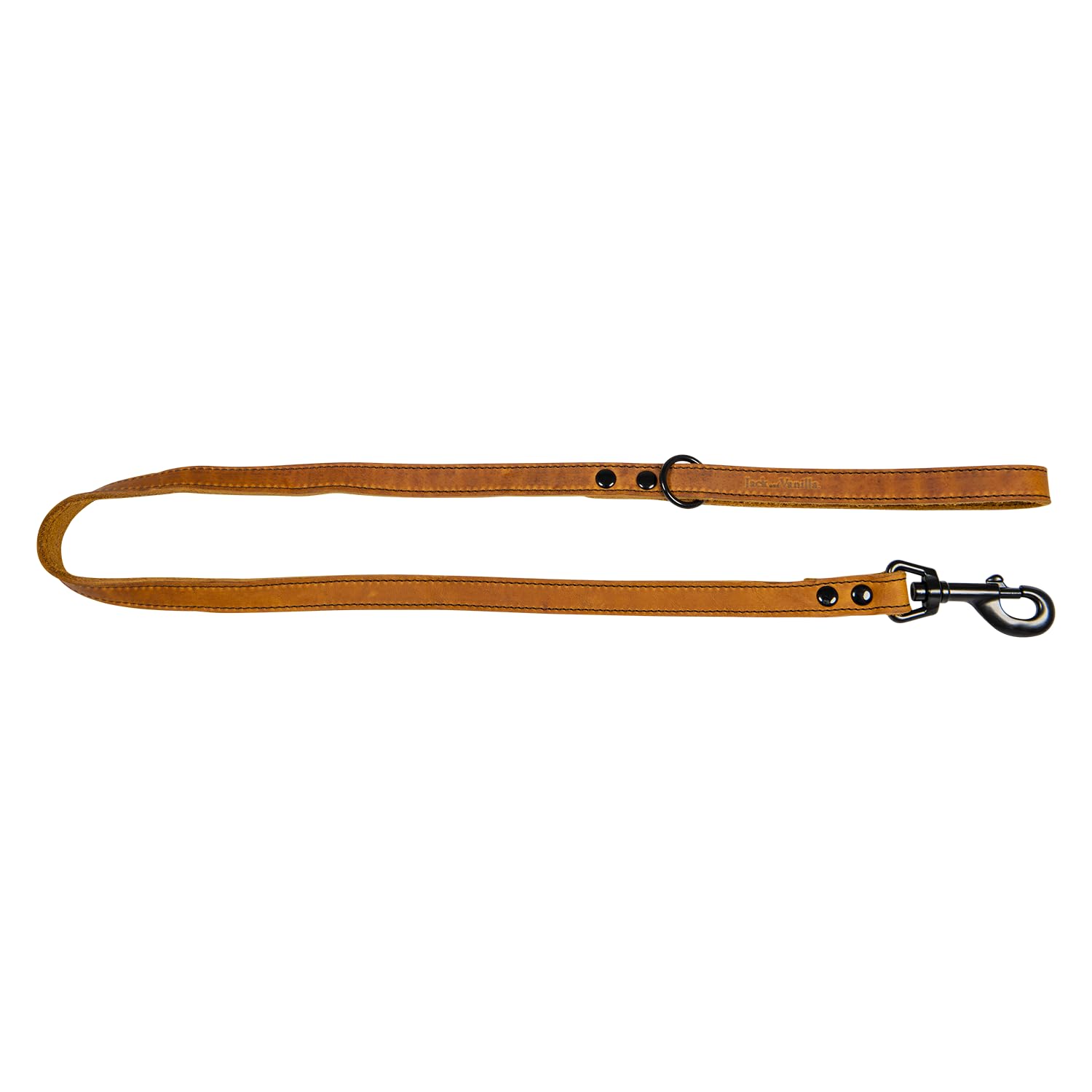 JACK AND VANILLA, Dog Lead, Black Label Model, Cognac, Size 16 mm x 100 cm