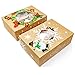 Joyousa Christmas Treat & Cookie Gift Boxes (Set of 12) - For Gift Giving - For Treats, Containers & Tins, Pastry, Candy, Party Favors - Jumbo Vintage Kraft Design with Clear Window