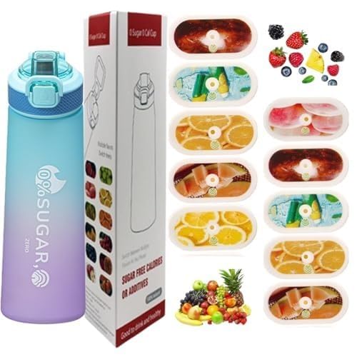 700 ml Sportflasche mit Kartuschen in 10 Geschmacksrichtungen...