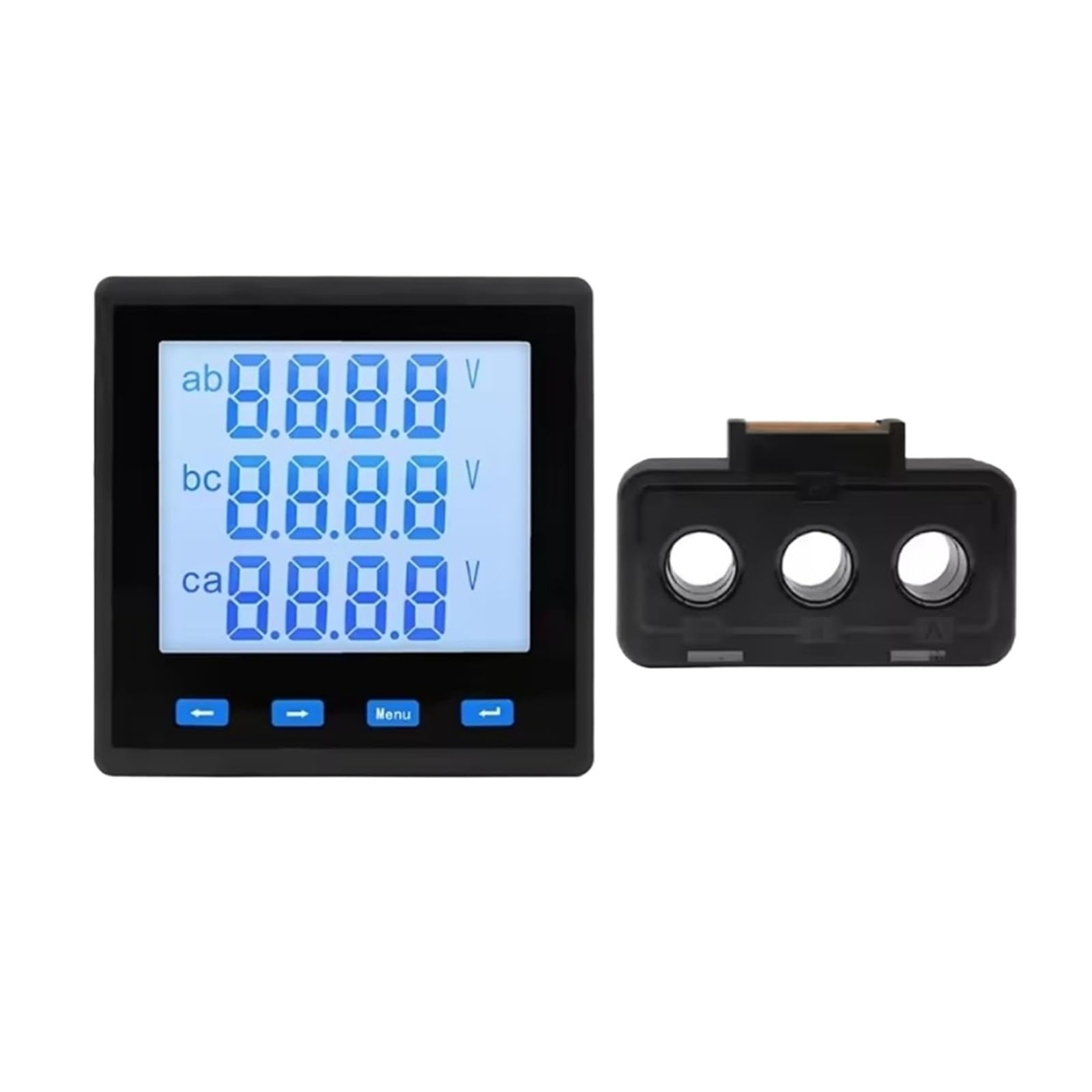 Misuratore multifunzione Voltmetro AC Amperometro 400V Trifase RS485 5A Con CT
