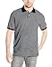 IZOD Men's Short Sleeve Coastal Prep Feeder Stripe Pique Polo
