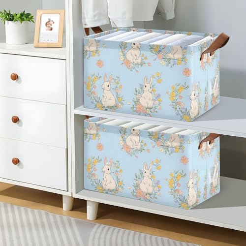 Boîte de rangement étanche lapin Mnsruu grand cube placard - 4