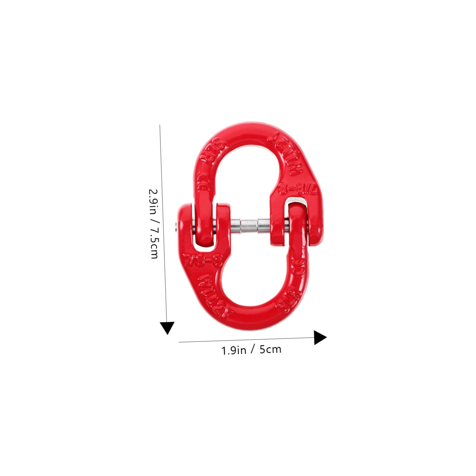 MUCKLILY Mechanical Coupling Link Steel Chain Connector Double Ring Buckle for Chain Hooks