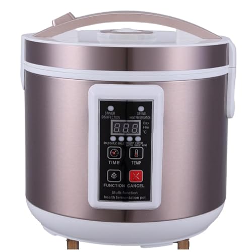 5L/6L大容量多機能黒にんにく発酵槽。炊飯器に対応。独立した内タンクで均一な加熱を実現。ヨーグルト、納豆、キムチ、甘酒、自家製酢、フルーツワインなど、様々な発酵に対応。食品グレード、独立温度制御、健康的にセルフコントロールできる黒にんにく発酵機。 (多機