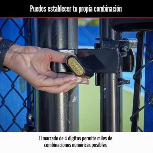 Candado de combinación Master Lock 178D negro de alta resistencia 4