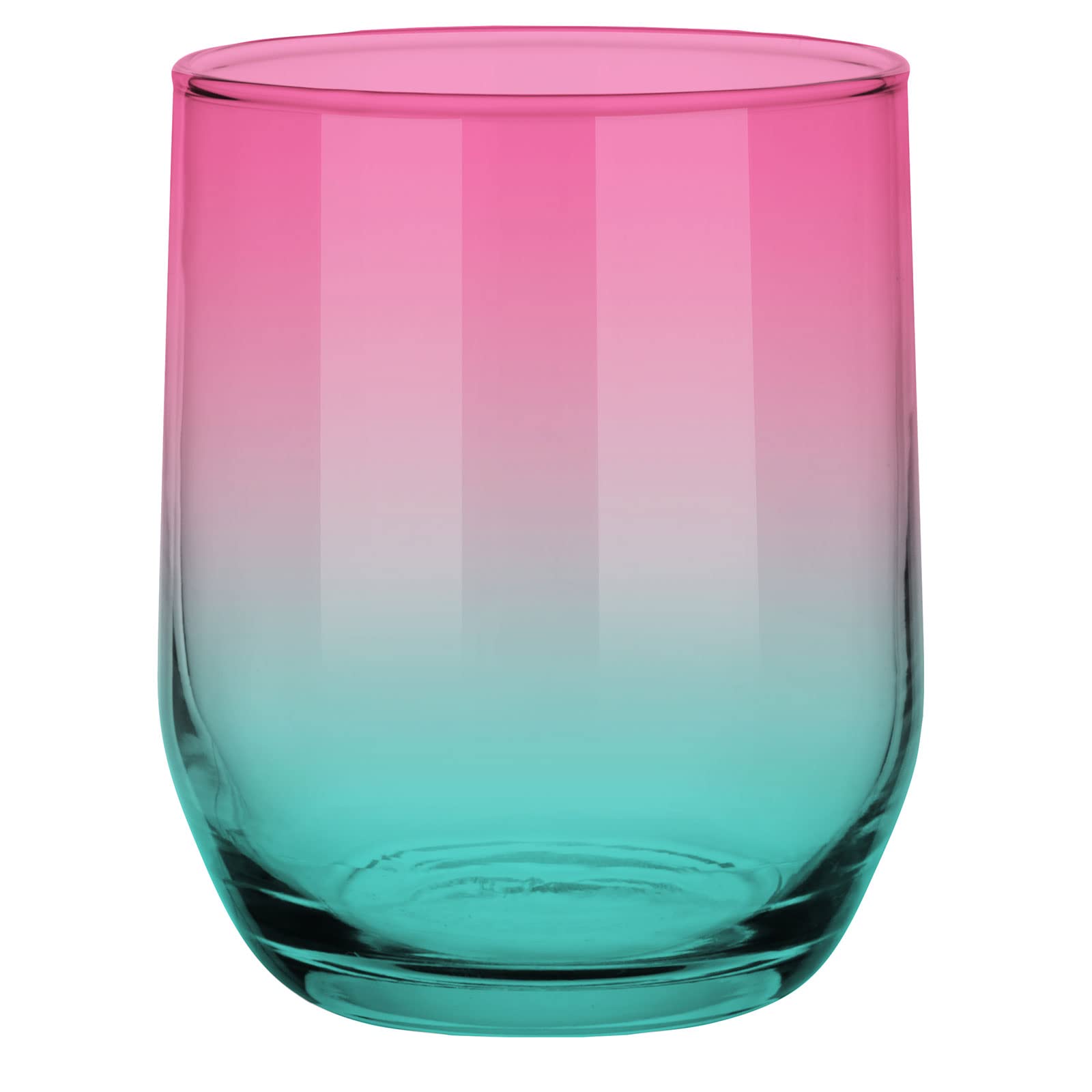 Glasmark Lot de 6 verres à faible teneur en verre turquoise multicolore 300 ml