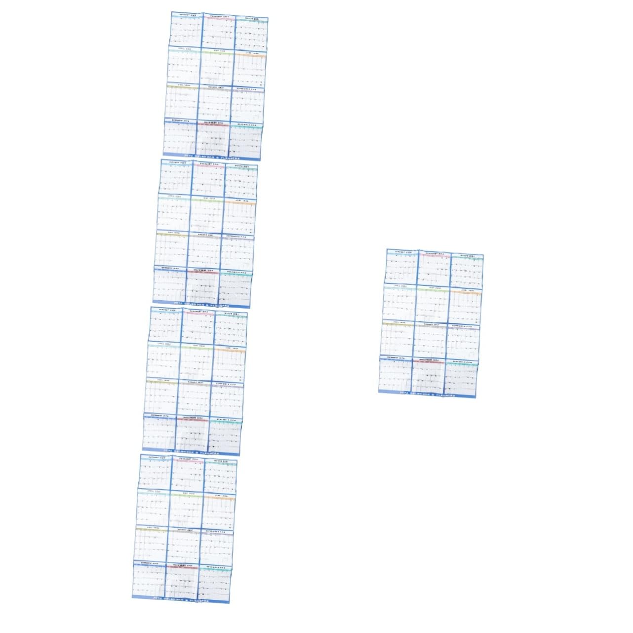 TEHAUX 5sets Calendario Da Parete e Cancellabile Pianificatore Mensile Per Famiglie Design Elegante e Funzionale Per Organizzazione Casa e Lavoro