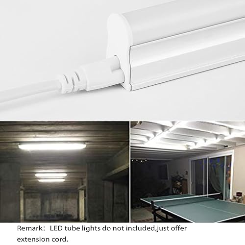 Miniatura 4 de T5 T8 - Lámpara LED de doble extremo de 3 pines, cable de conexión de cable de luz diurna LED integrado, cables enlazables para tubo LED, accesorios