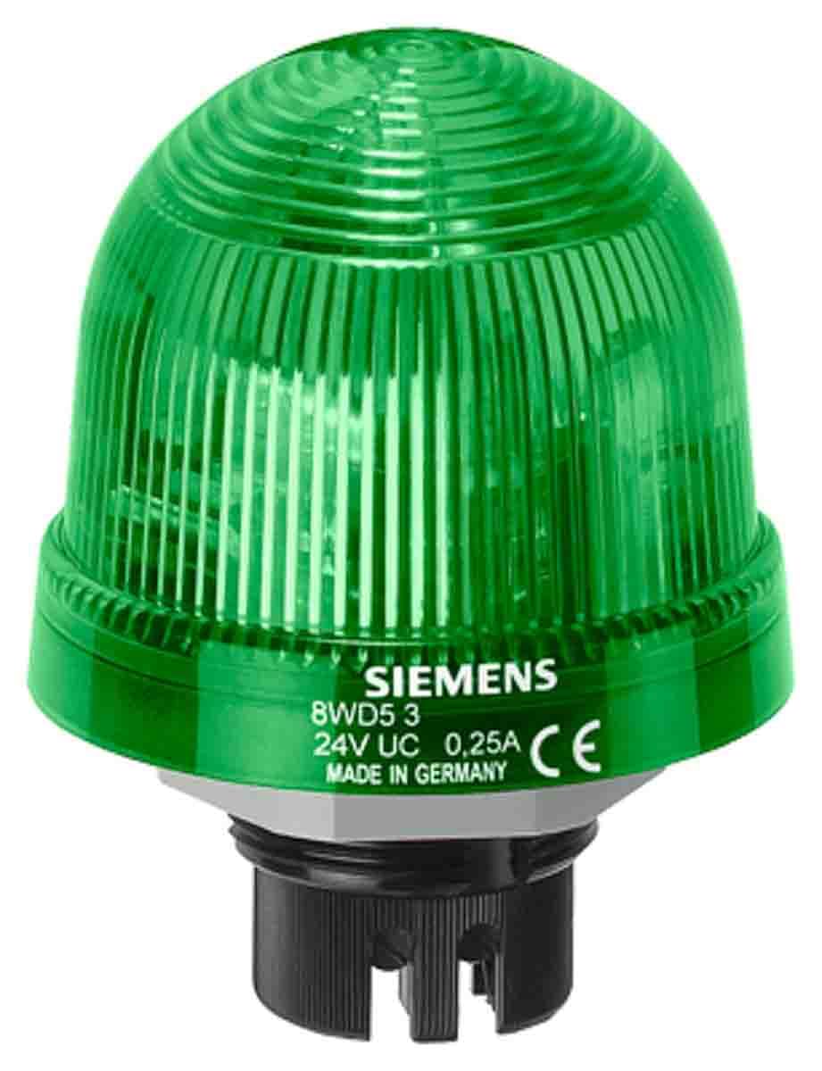 Siemens siguard 8wd53 lampa sygnalizacyjna AC/DC 230v zielona lampa błyskowa