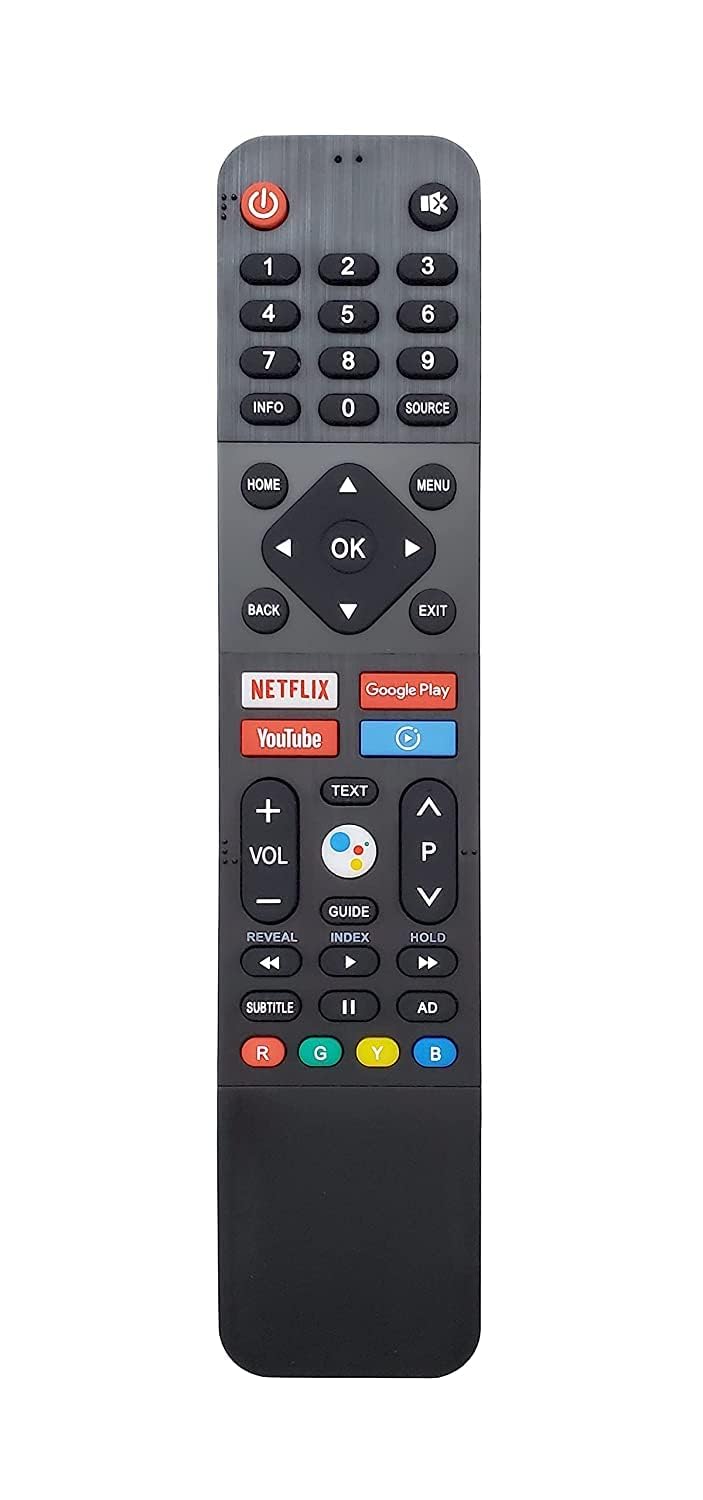 TIZOQRemote Control Compatible for Nokia, Motorola & Blaupunk TV with Voice Supported - Please Match The Image with Your Old Remote Before Placing The Order (Black)