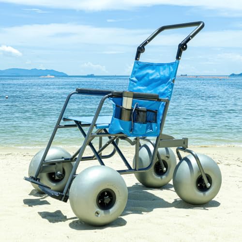 Faithought Beach Sand Wheelchair Foldable